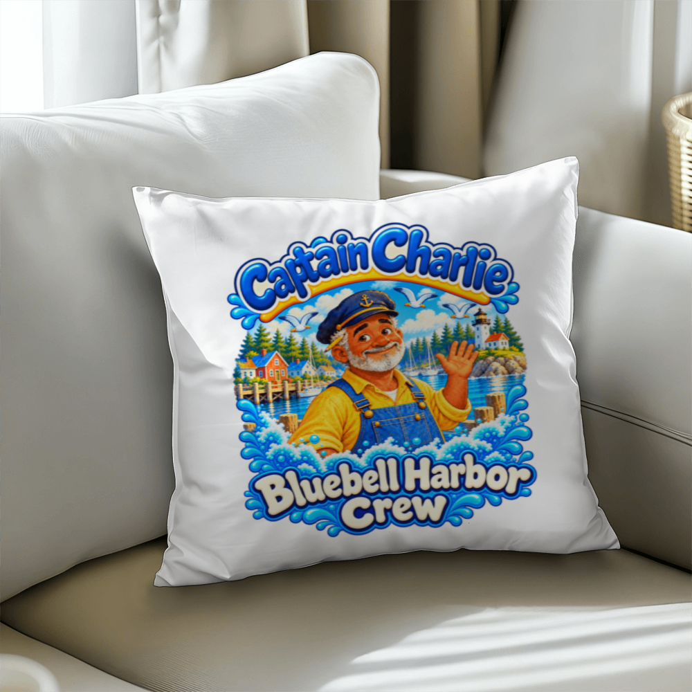 Captain Charlie — Bluebell Harbor Crew Pillow