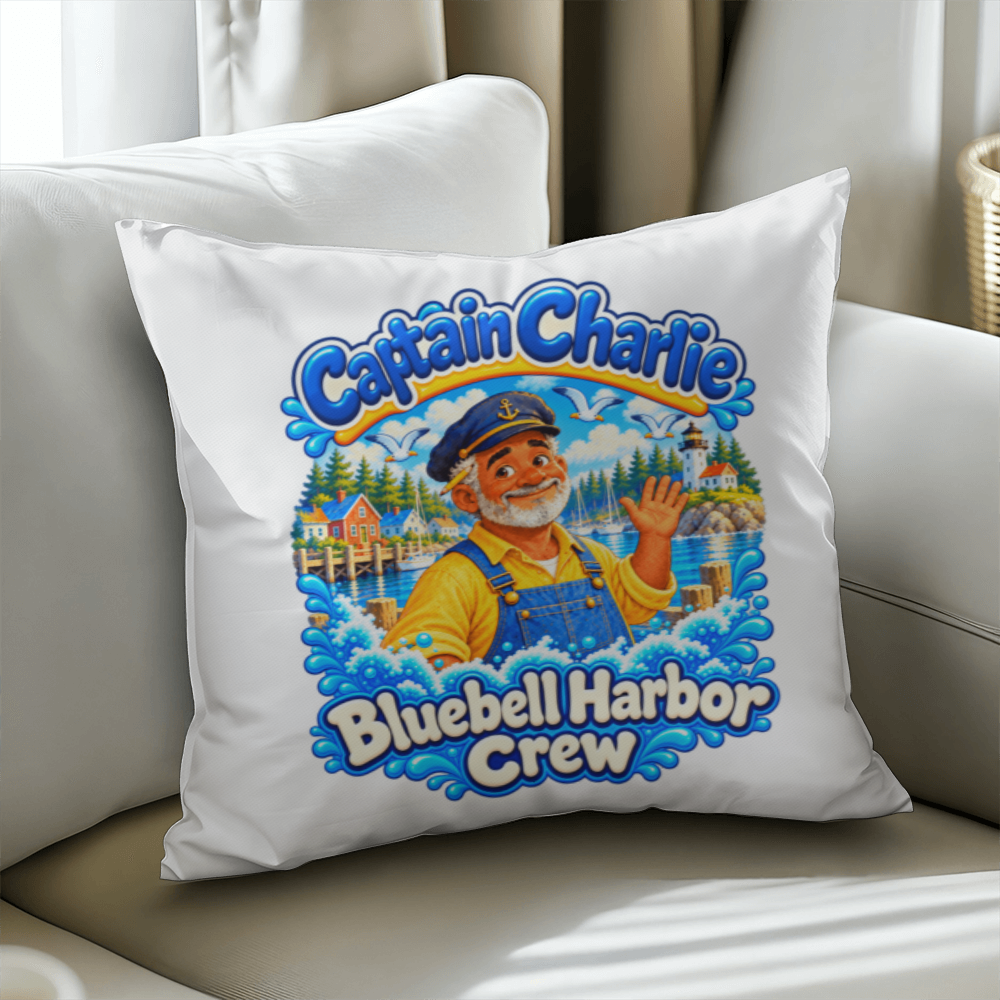 Captain Charlie — Bluebell Harbor Crew Pillow