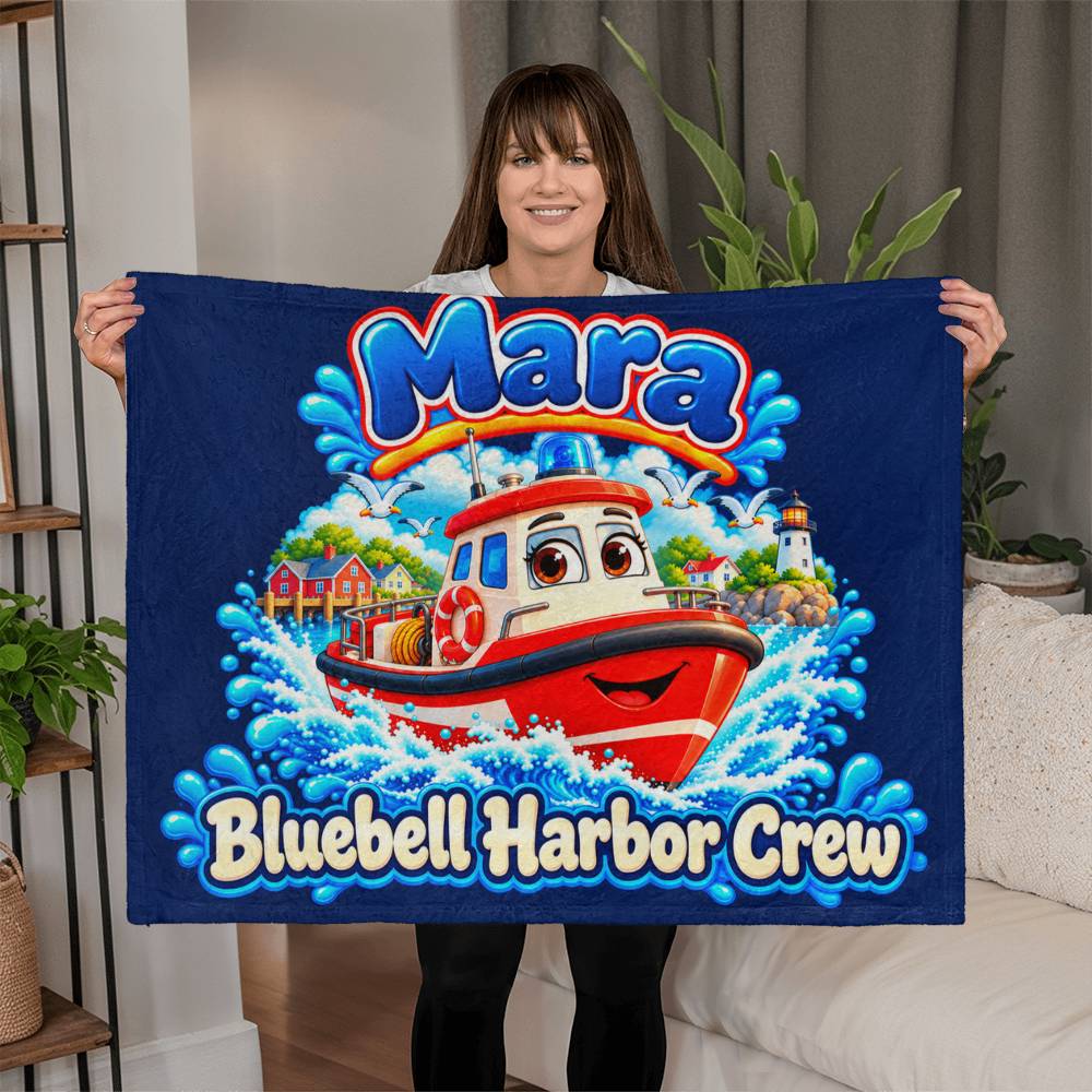 Mara — Bluebell Harbor Crew Fleece Blanket