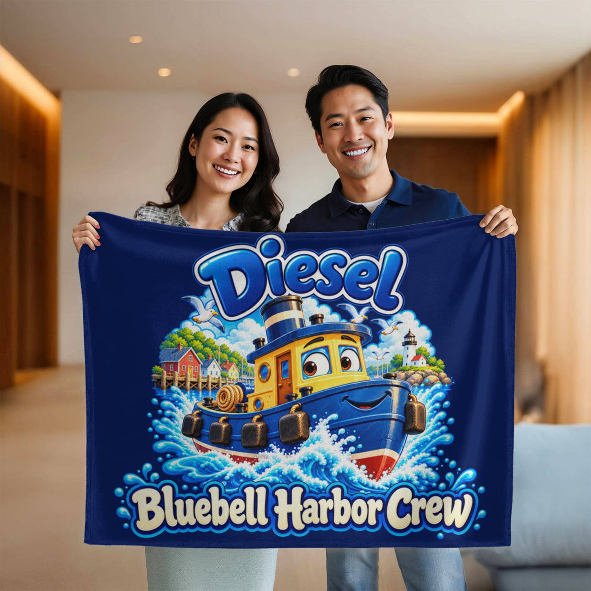 Diesel — Bluebell Harbor Crew Fleece Blanket