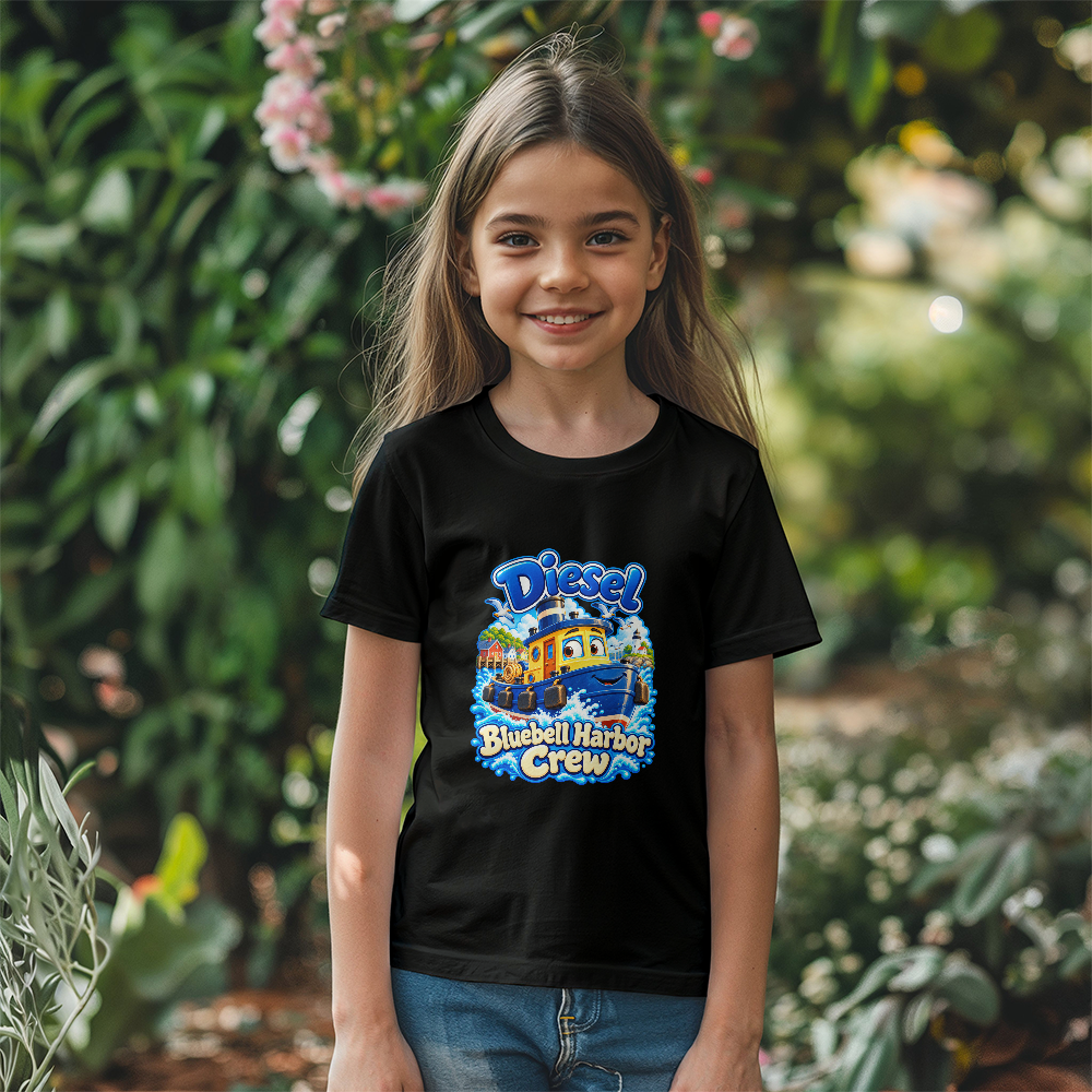 Diesel — Bluebell Harbor Crew Kids T-Shirt