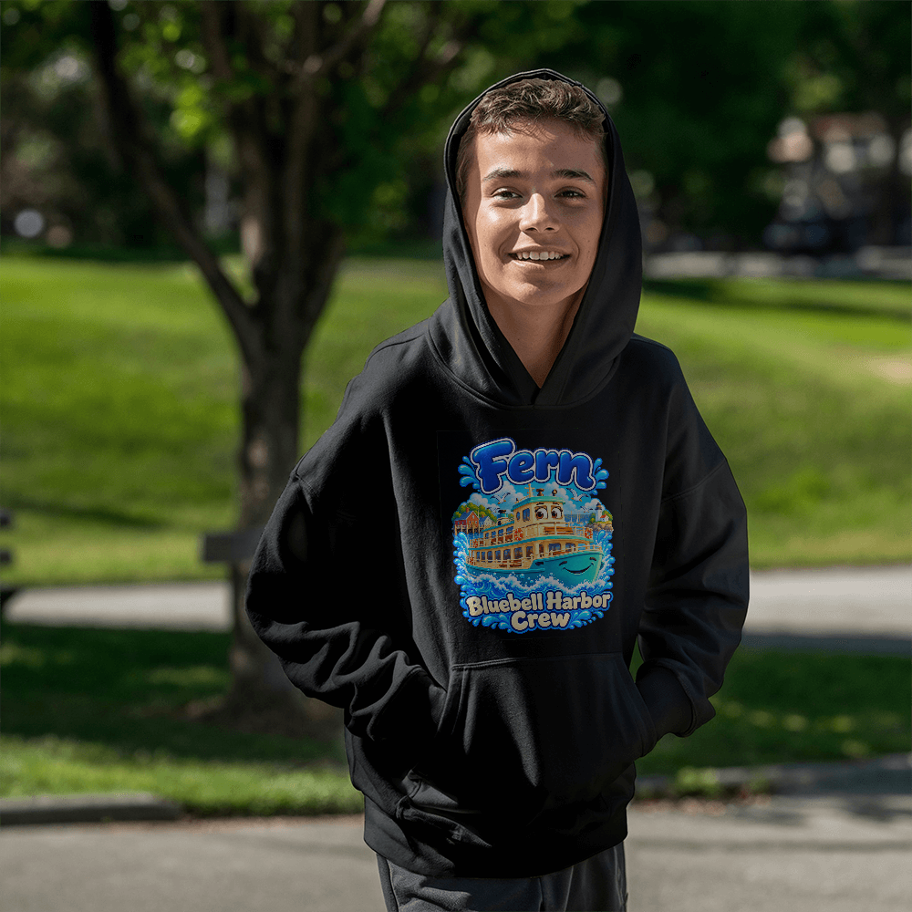 Fern — Bluebell Harbor Crew Kids Hoodie