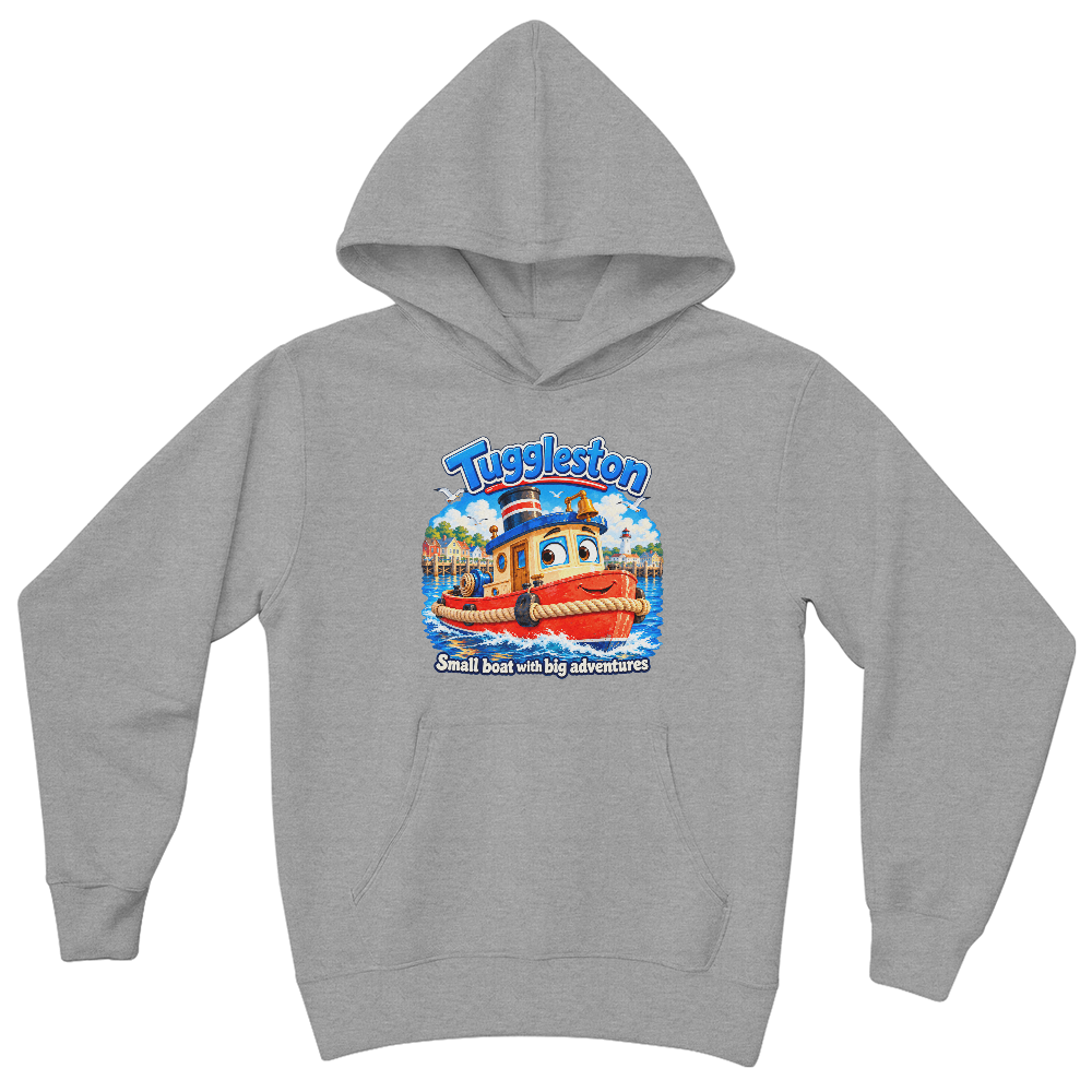 Tuggleston — Small Boat, Big Adventures Kids Hoodie