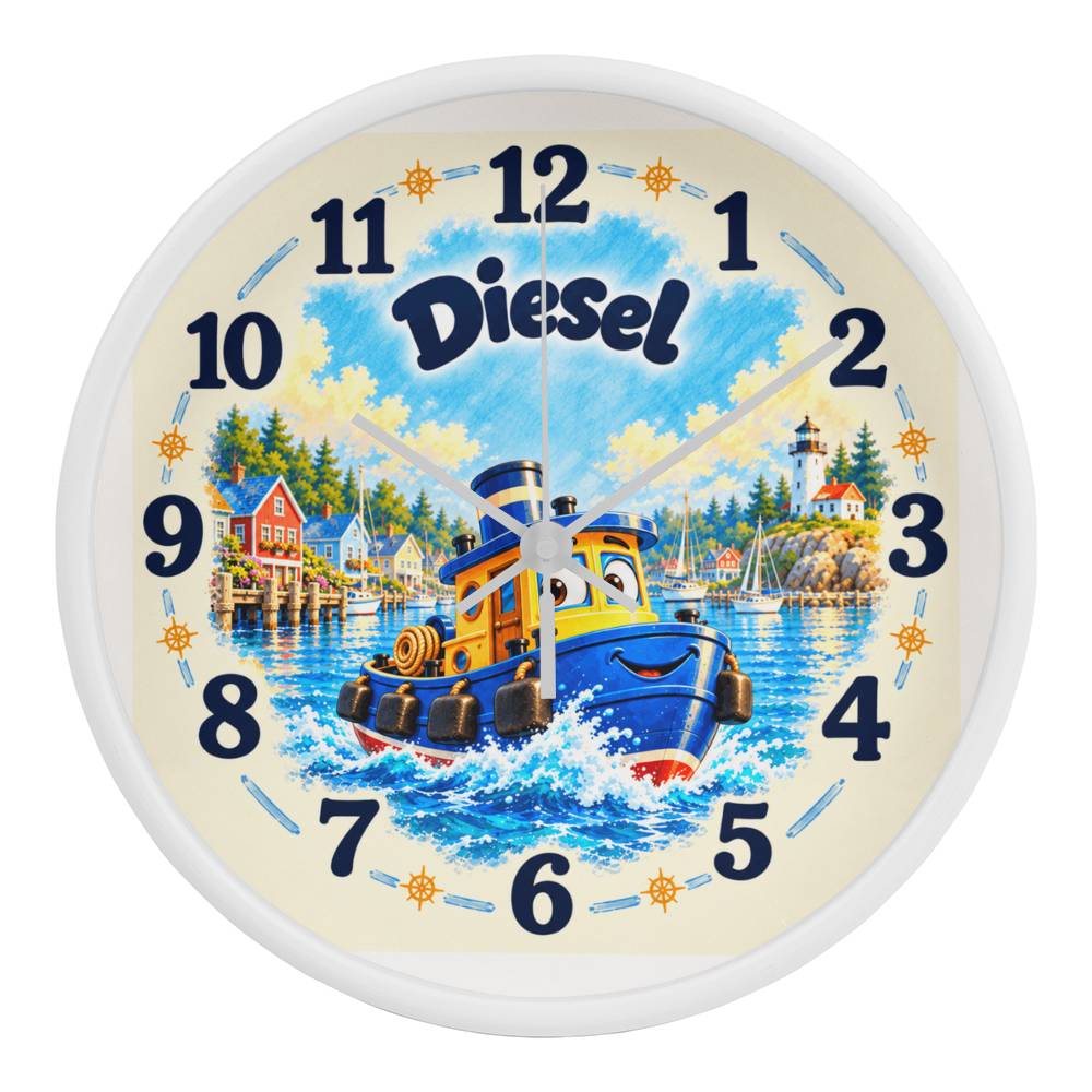 Diesel — Bluebell Harbor Wall Clock