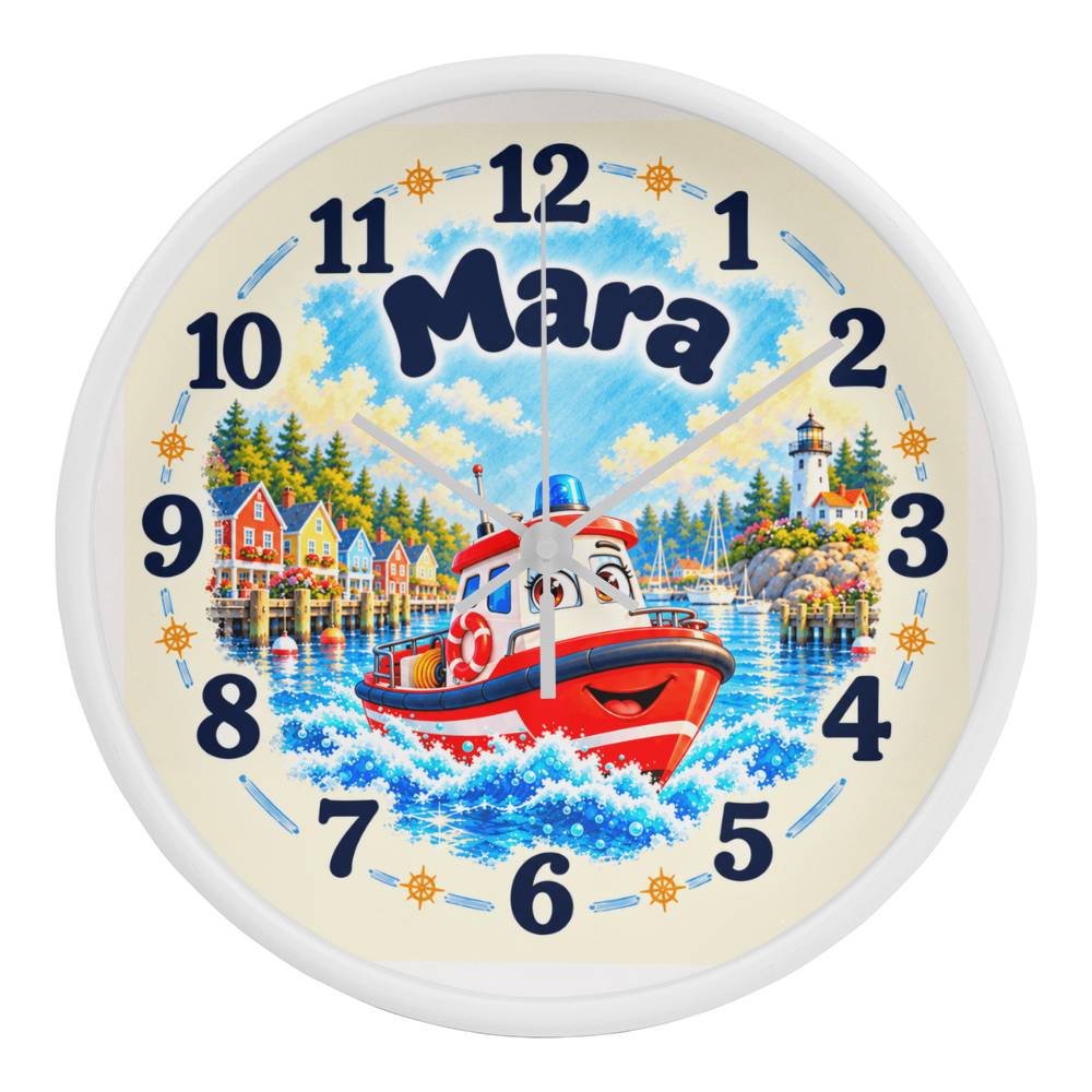Mara — Bluebell Harbor Wall Clock