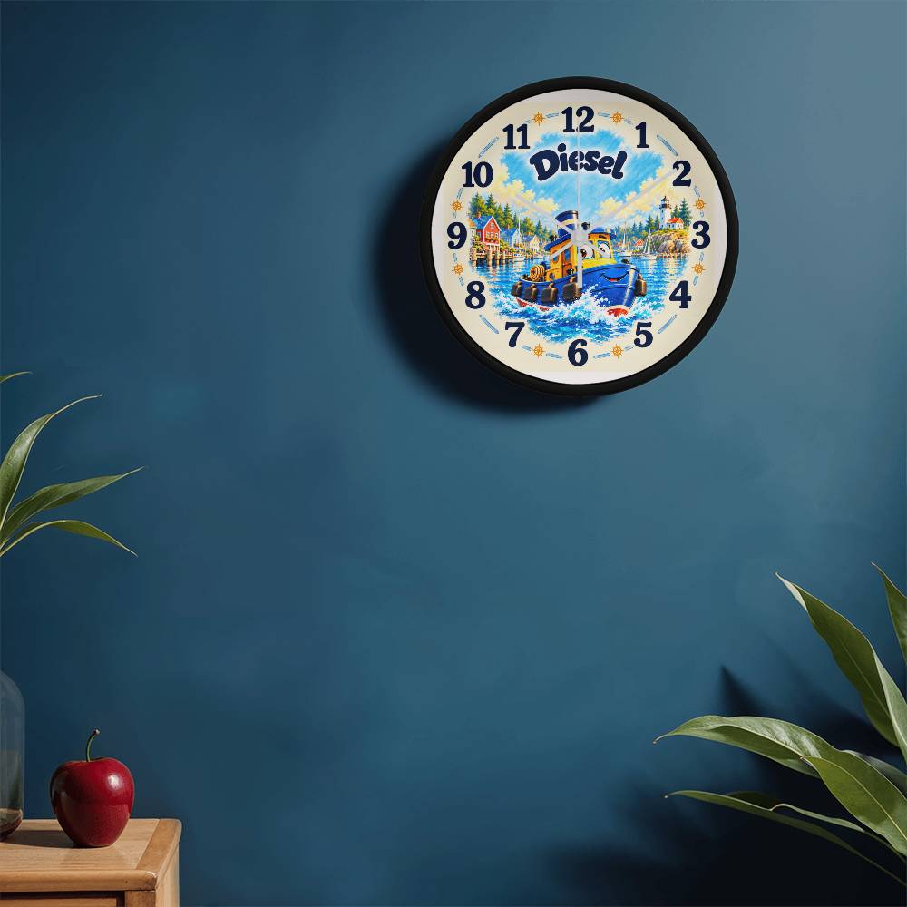 Diesel — Bluebell Harbor Wall Clock