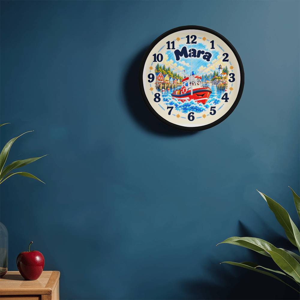 Mara — Bluebell Harbor Wall Clock