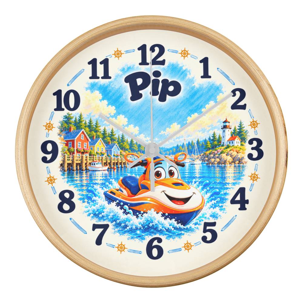 Pip — Bluebell Harbor Wall Clock