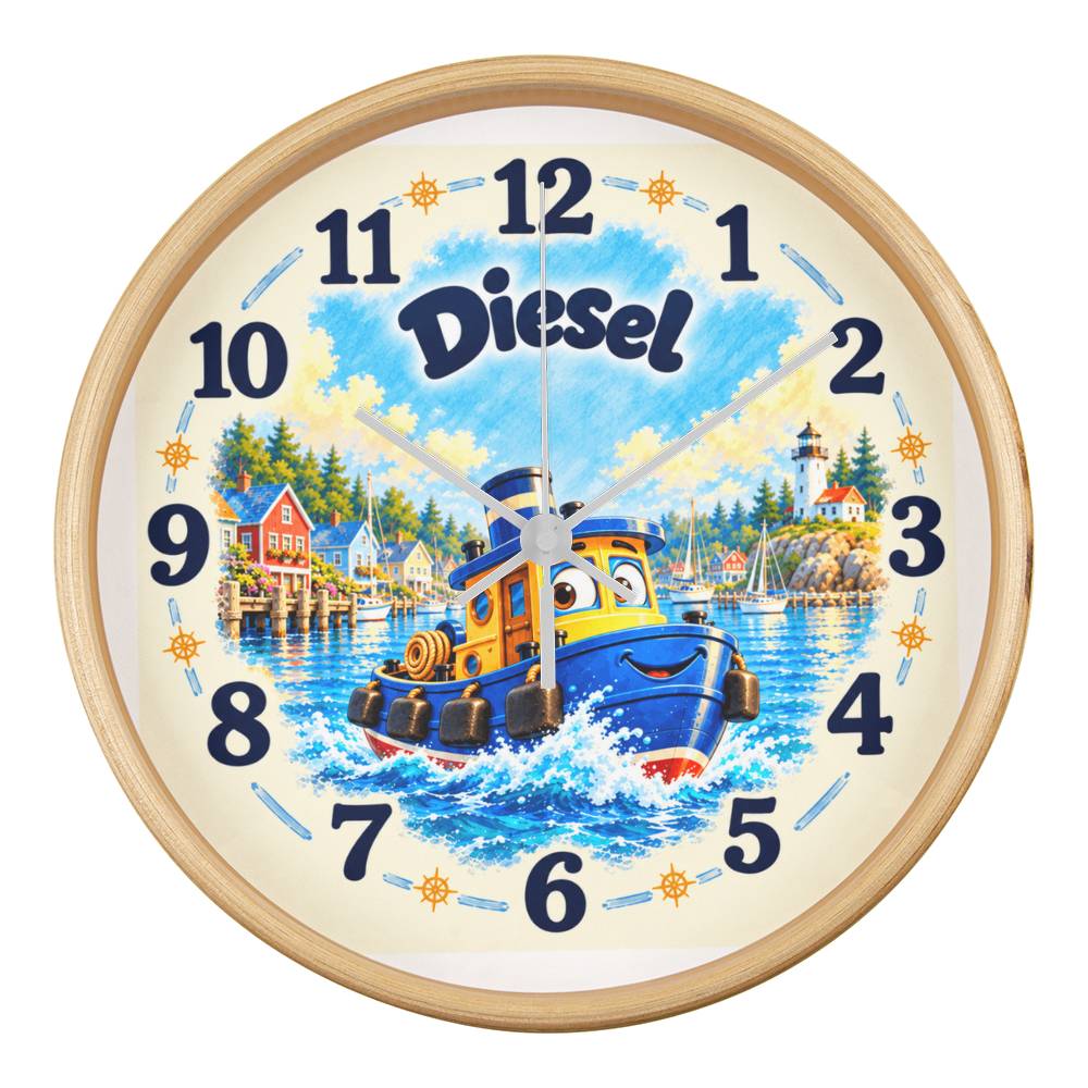 Diesel — Bluebell Harbor Wall Clock