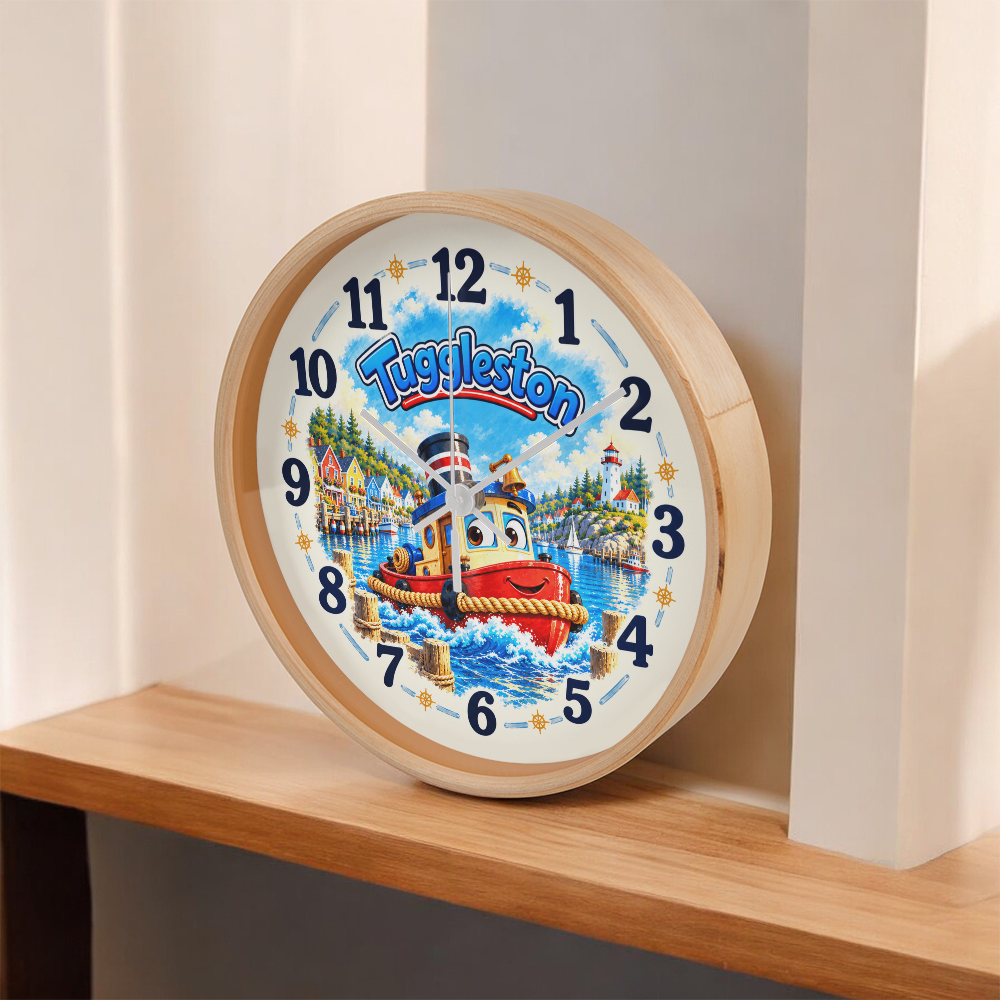 Tuggleston — Bluebell Harbor Wall Clock