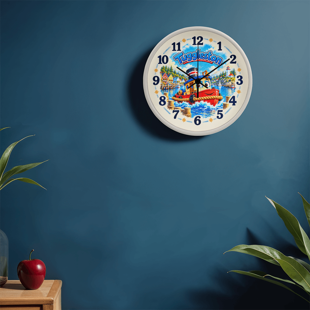 Tuggleston — Bluebell Harbor Wall Clock
