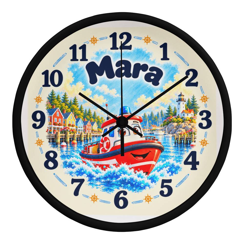 Mara — Bluebell Harbor Wall Clock