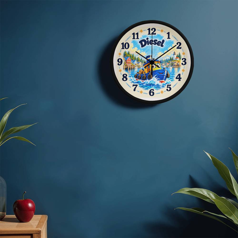 Diesel — Bluebell Harbor Wall Clock