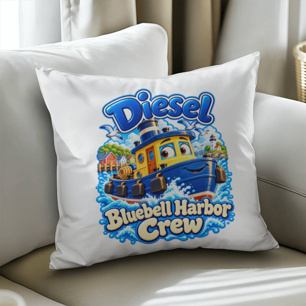 Diesel — Bluebell Harbor Crew Pillow