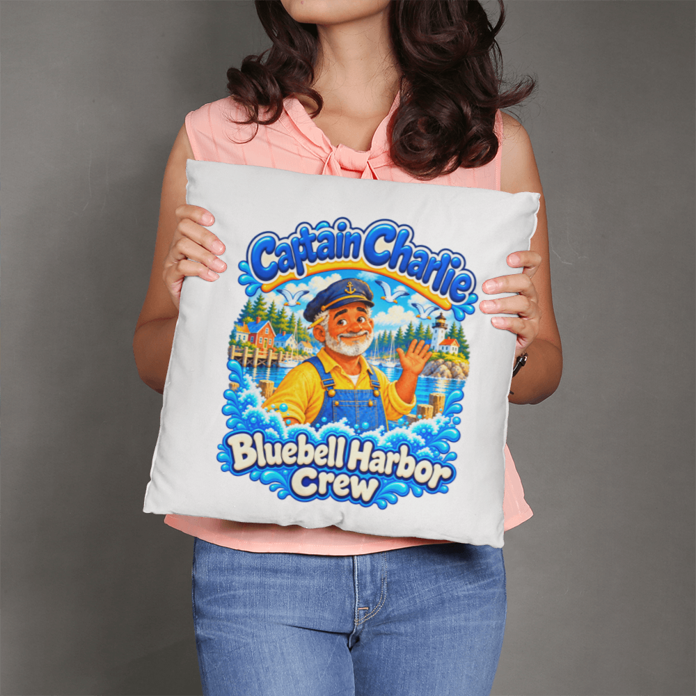 Captain Charlie — Bluebell Harbor Crew Pillow