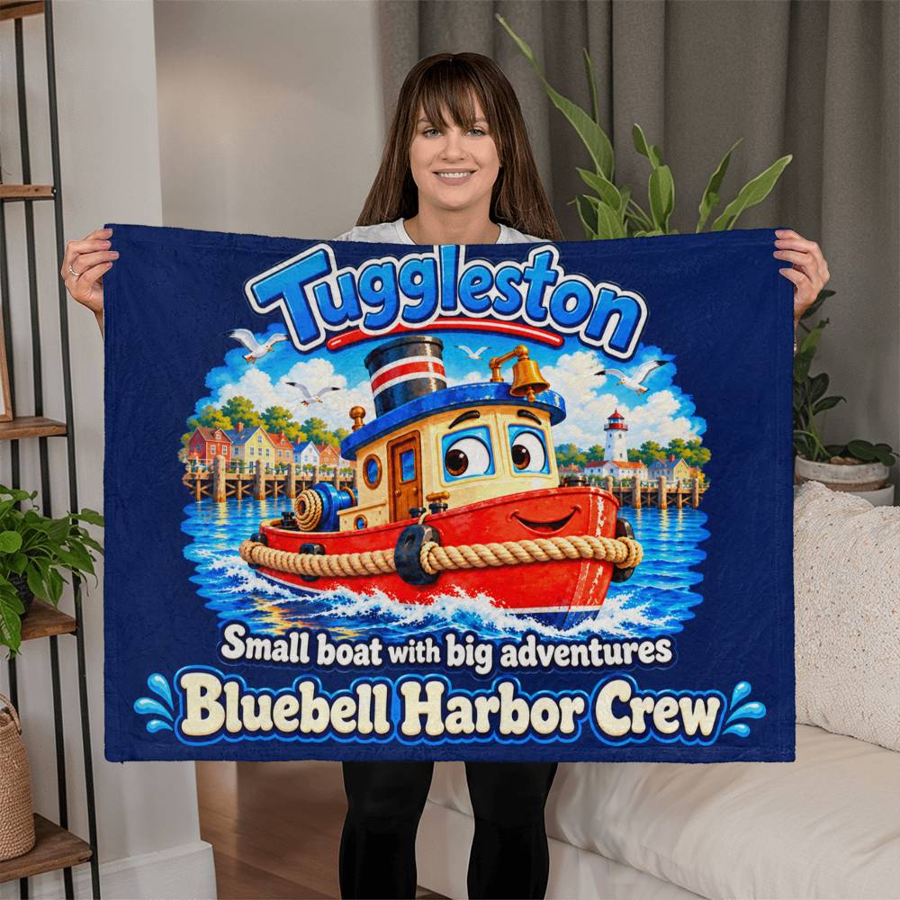 Tuggleston — Bluebell Harbor Crew Fleece Blanket