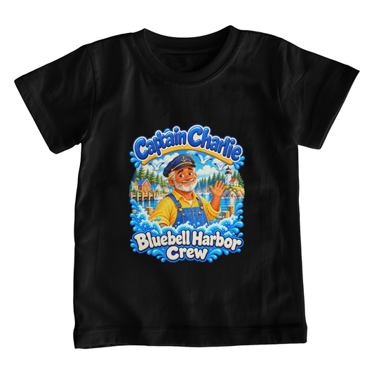 Captain Charlie — Bluebell Harbor Crew Kids T-Shirt