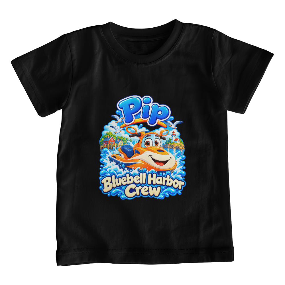 Pip — Bluebell Harbor Crew Kids T-Shirt
