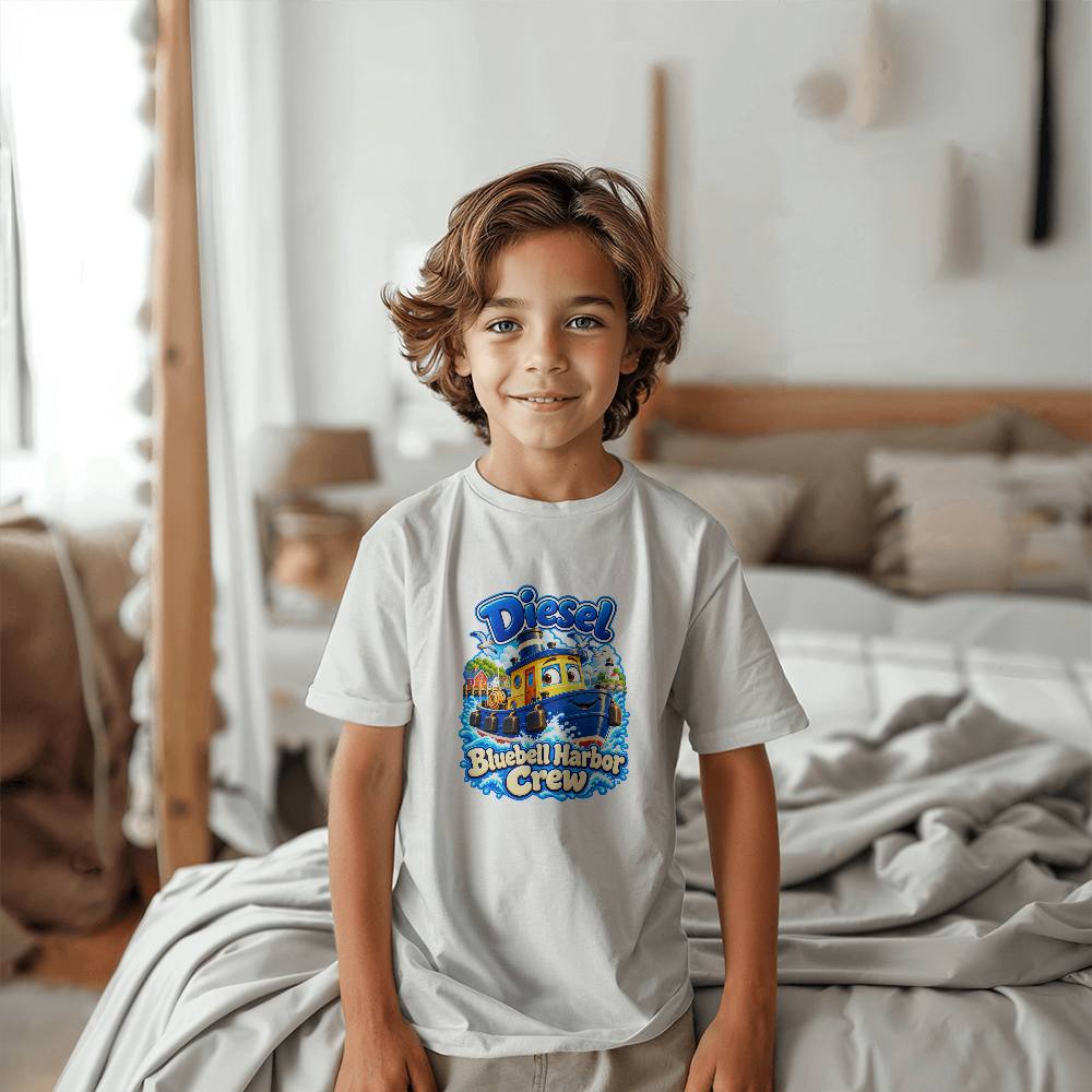 Diesel — Bluebell Harbor Crew Kids T-Shirt