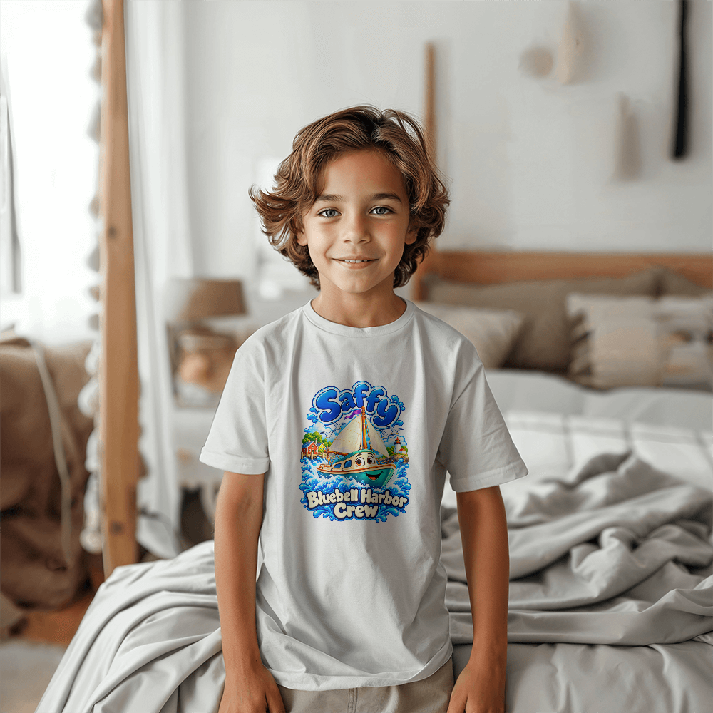 Saffy — Bluebell Harbor Crew Kids T-Shirt