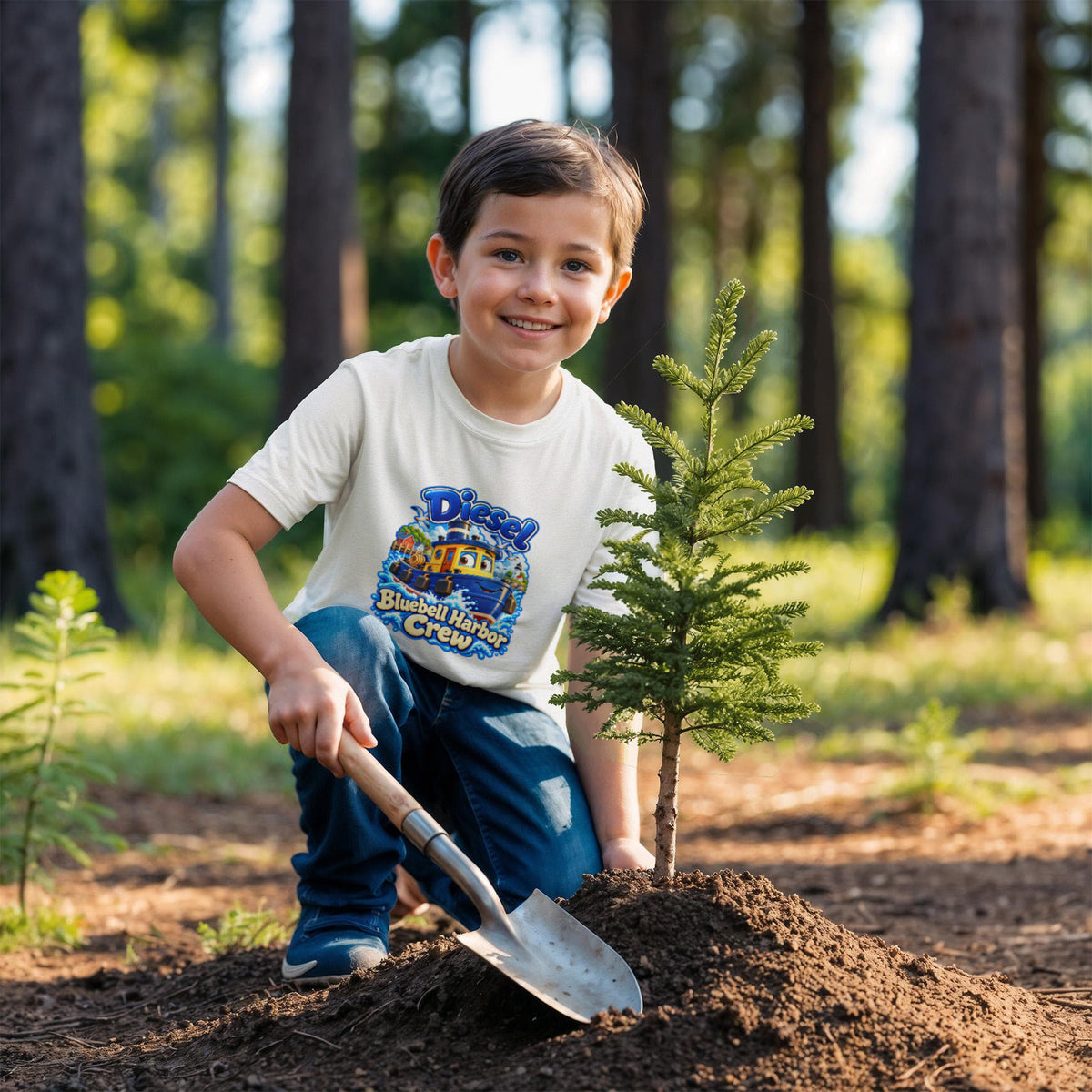 Diesel — Bluebell Harbor Crew Kids T-Shirt