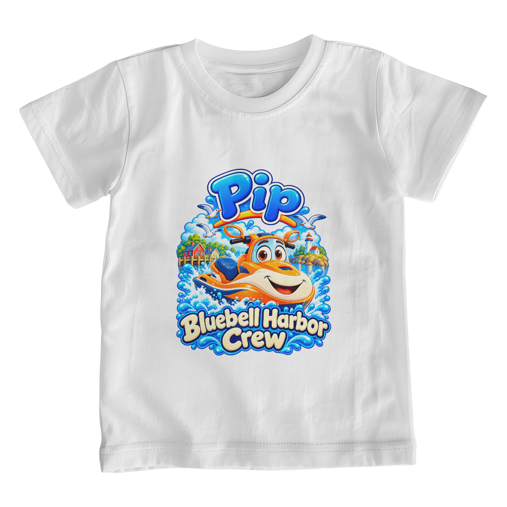 Pip — Bluebell Harbor Crew Kids T-Shirt