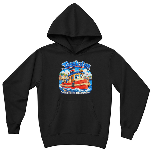Tuggleston — Small Boat, Big Adventures Kids Hoodie