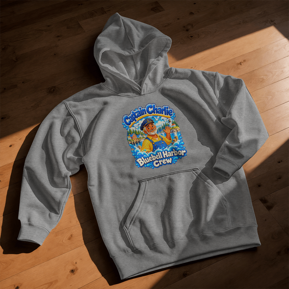Captain Charlie — Bluebell Harbor Crew Kids Hoodie