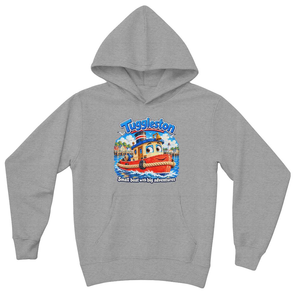 Tuggleston — Small Boat, Big Adventures Kids Hoodie