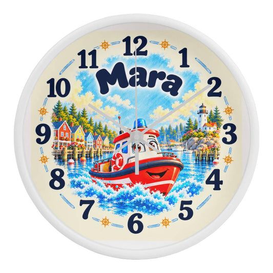 Mara — Bluebell Harbor Wall Clock
