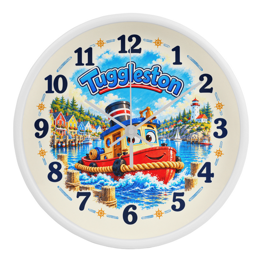 Tuggleston — Bluebell Harbor Wall Clock