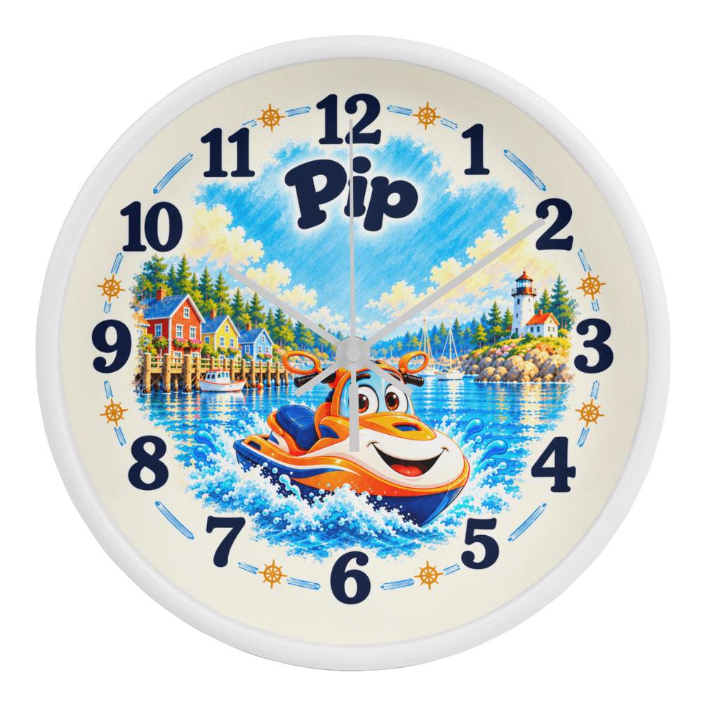 Pip — Bluebell Harbor Wall Clock