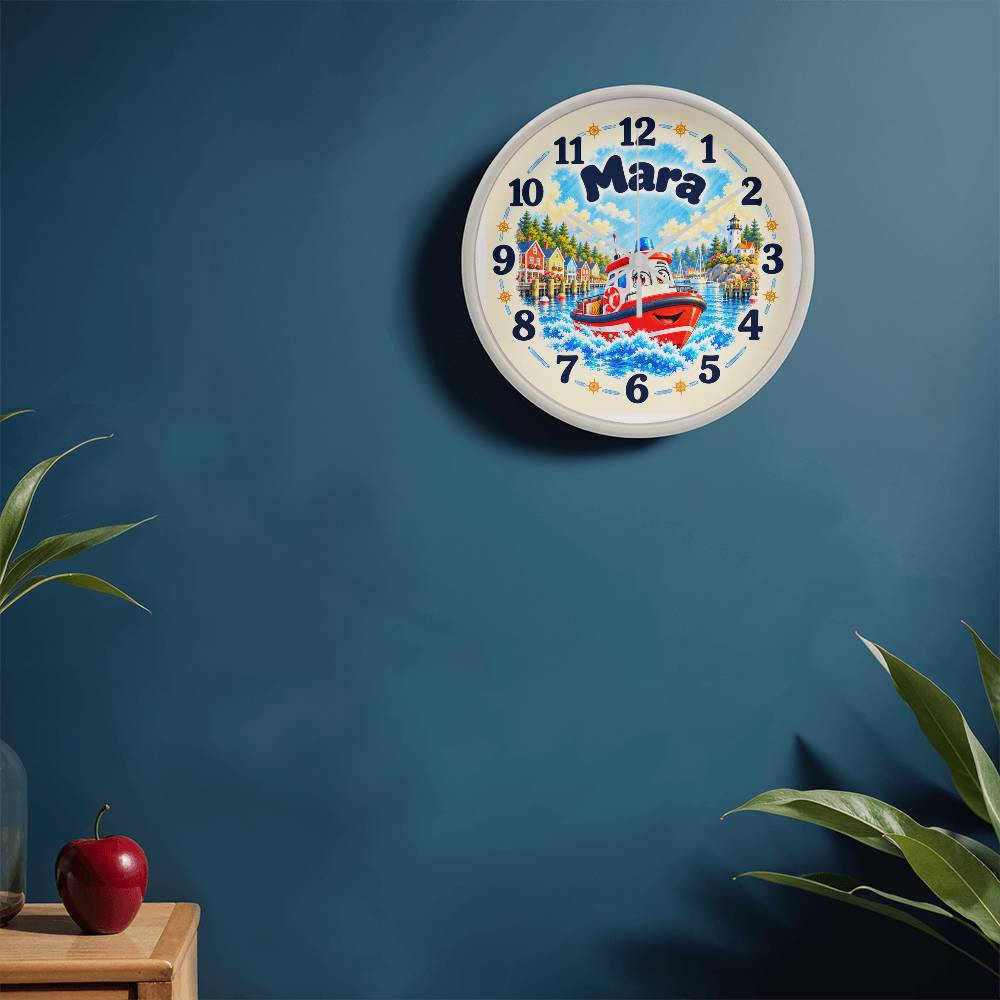 Mara — Bluebell Harbor Wall Clock