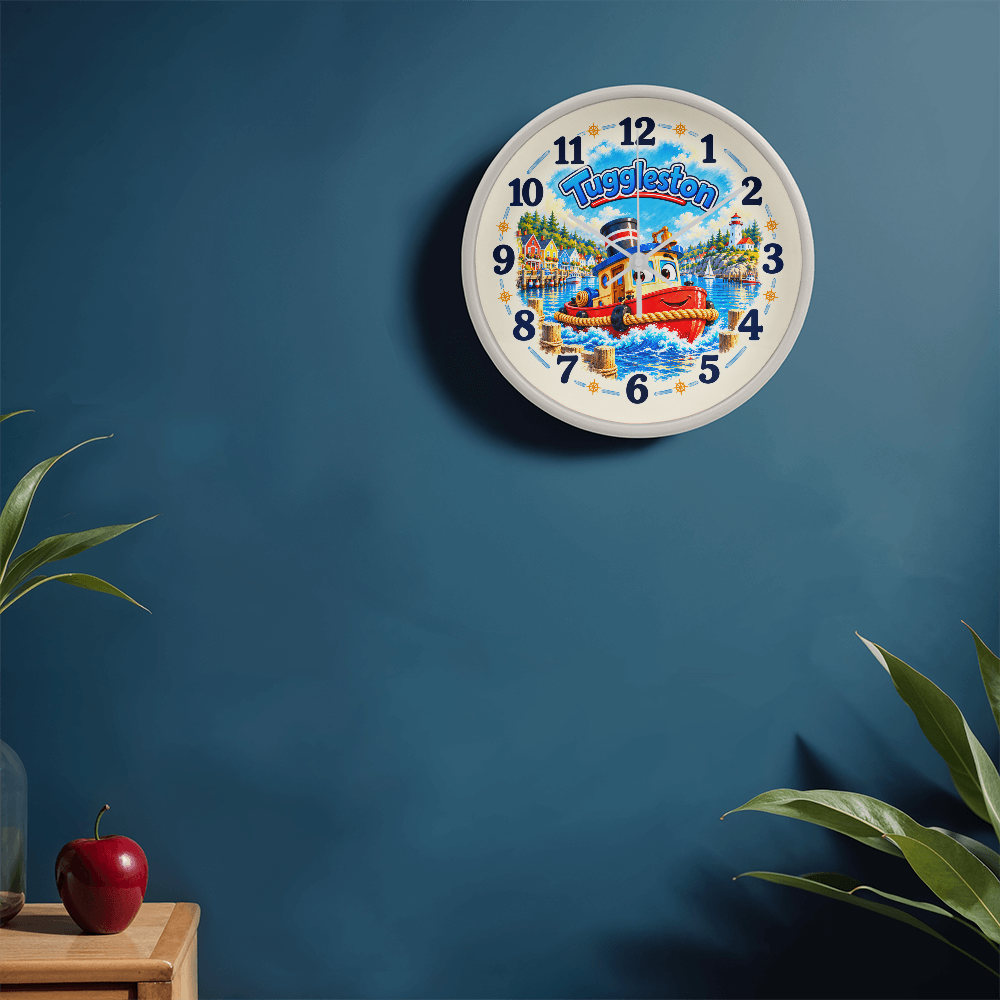 Tuggleston — Bluebell Harbor Wall Clock