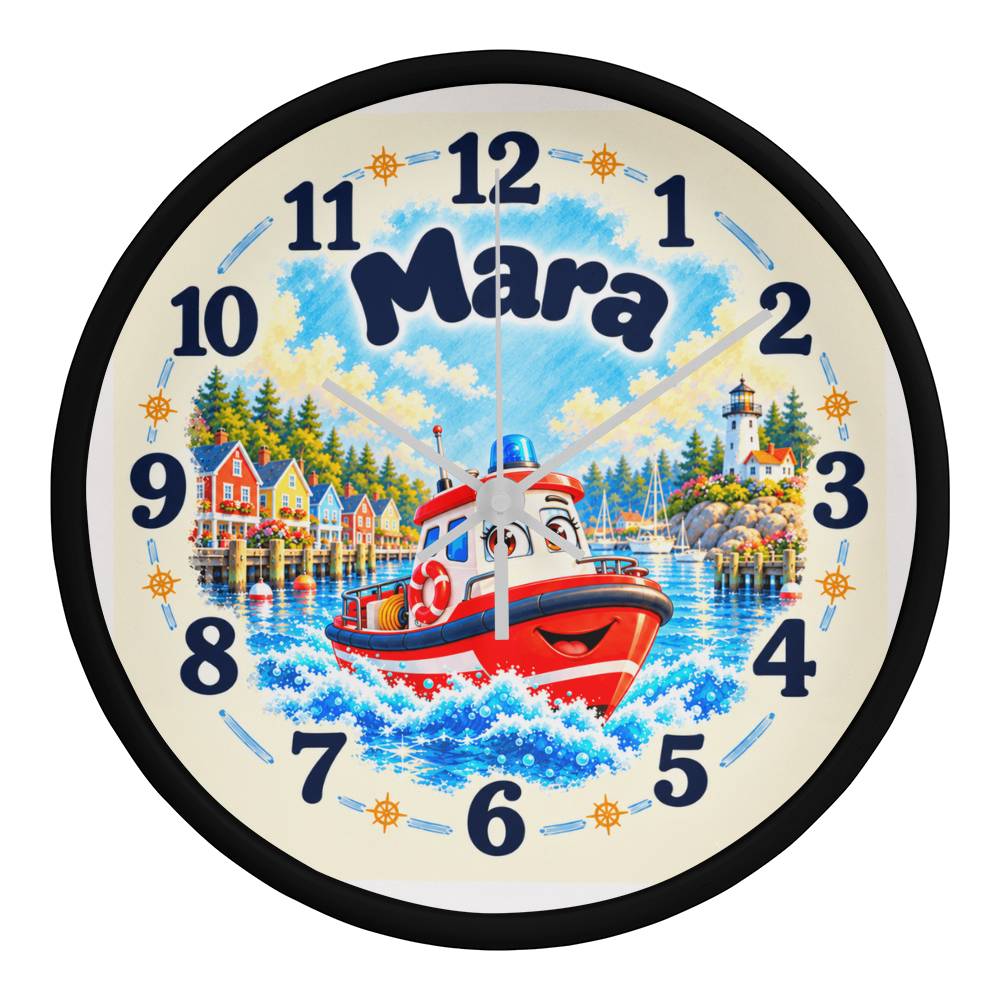 Mara — Bluebell Harbor Wall Clock