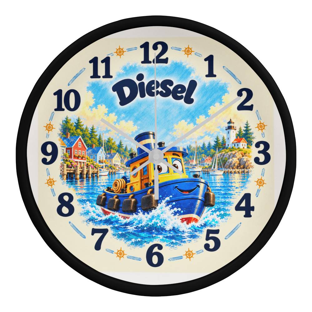 Diesel — Bluebell Harbor Wall Clock