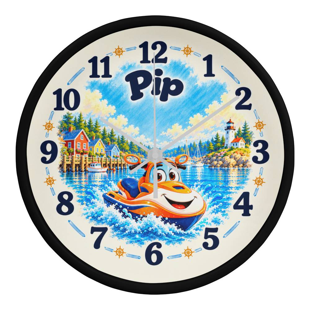 Pip — Bluebell Harbor Wall Clock