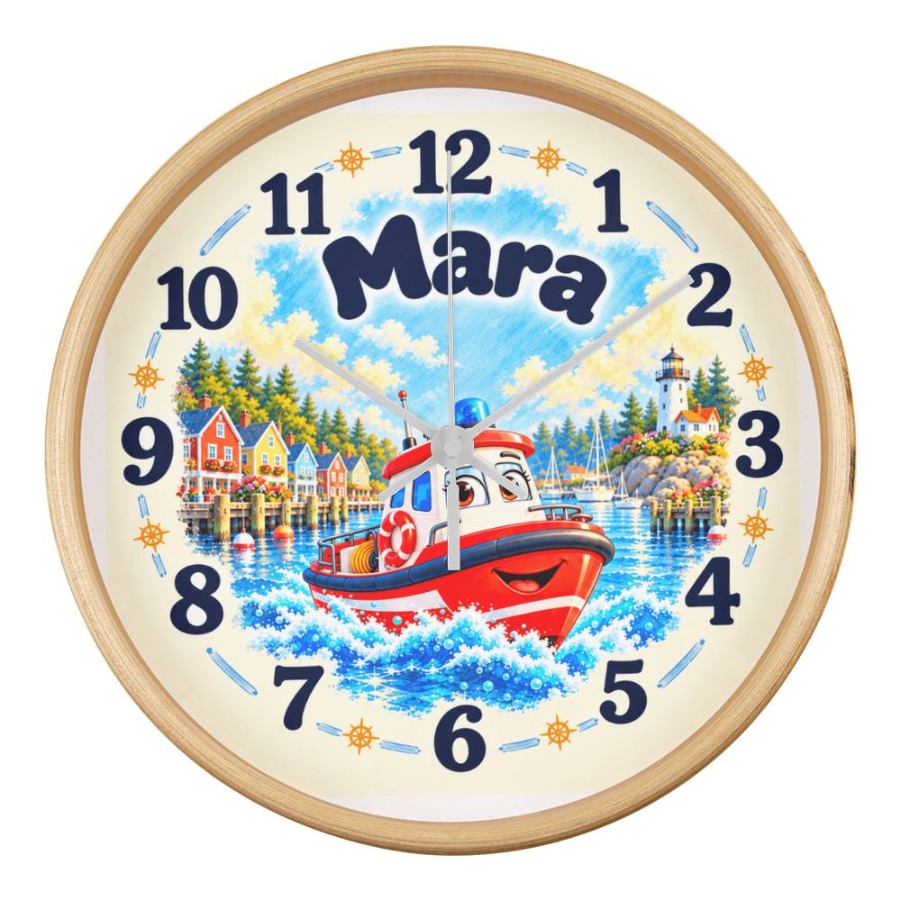 Mara — Bluebell Harbor Wall Clock