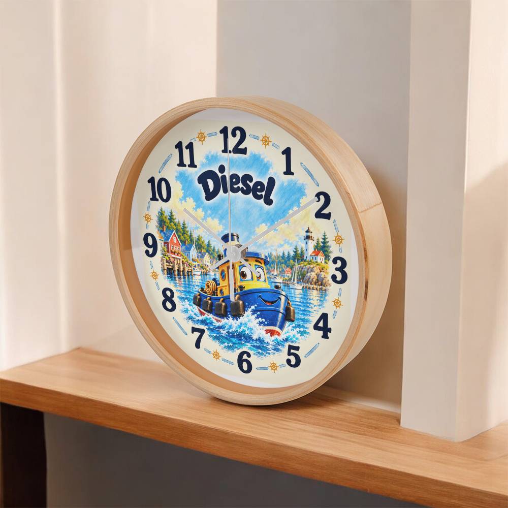 Diesel — Bluebell Harbor Wall Clock