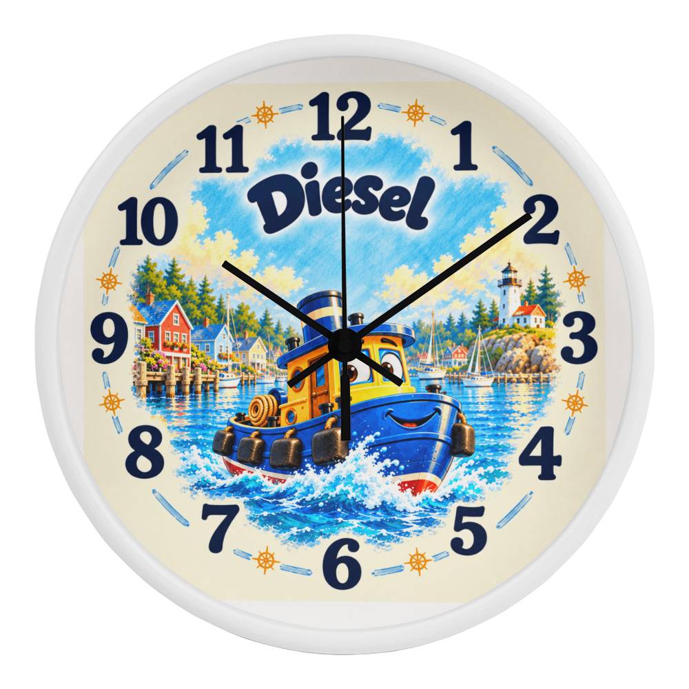 Diesel — Bluebell Harbor Wall Clock