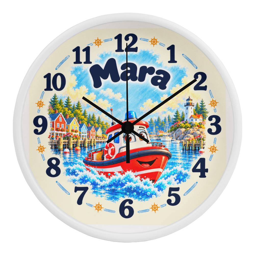 Mara — Bluebell Harbor Wall Clock