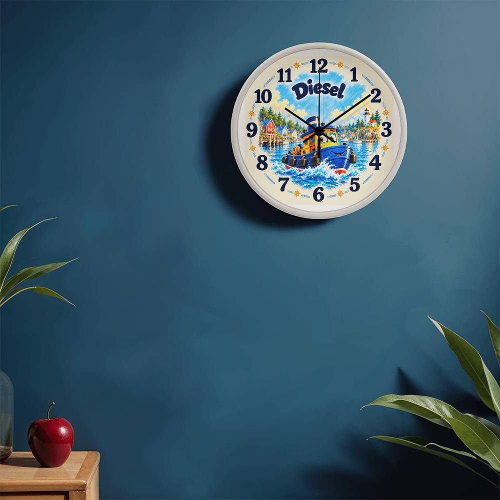 Diesel — Bluebell Harbor Wall Clock