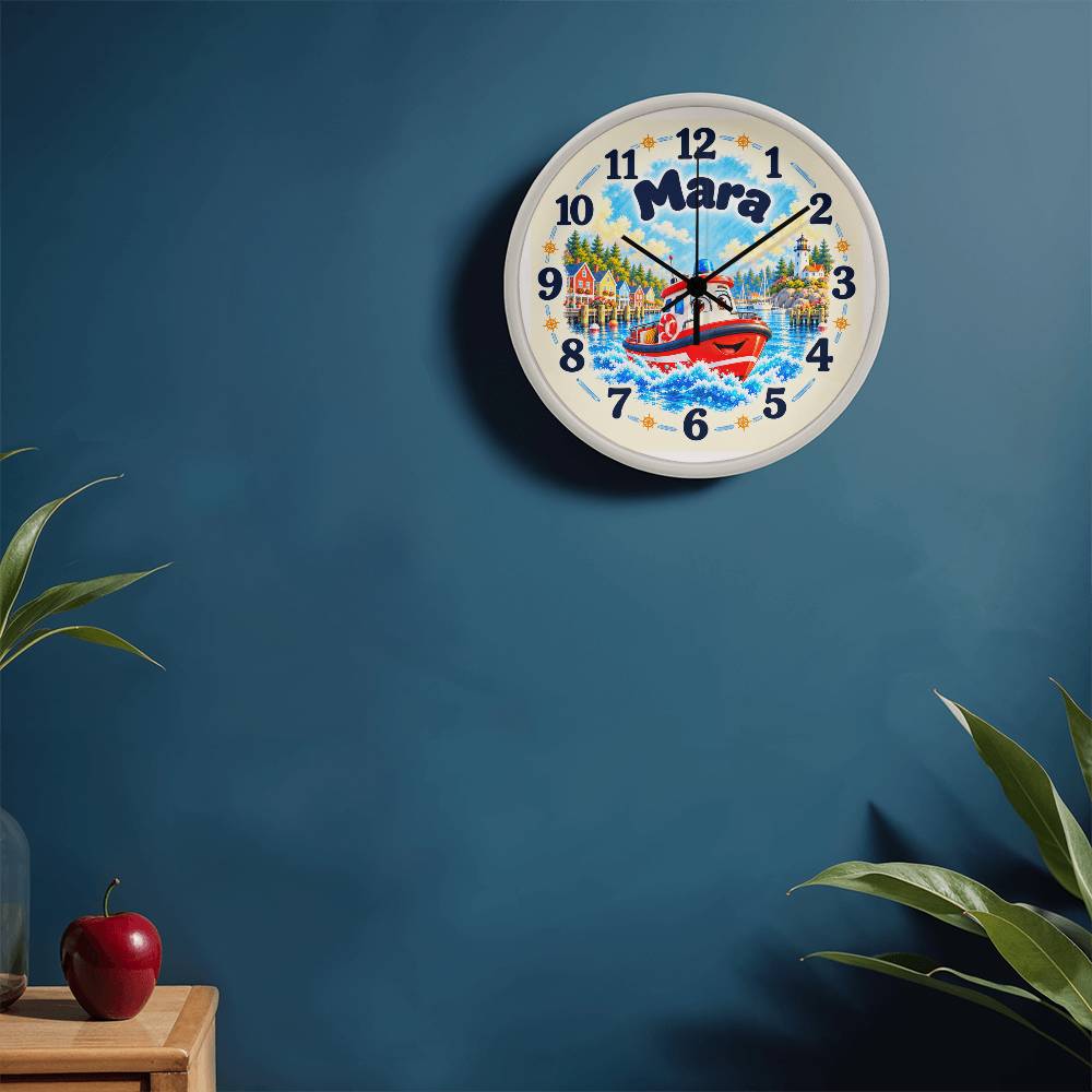 Mara — Bluebell Harbor Wall Clock