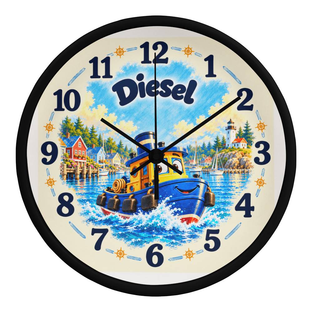 Diesel — Bluebell Harbor Wall Clock