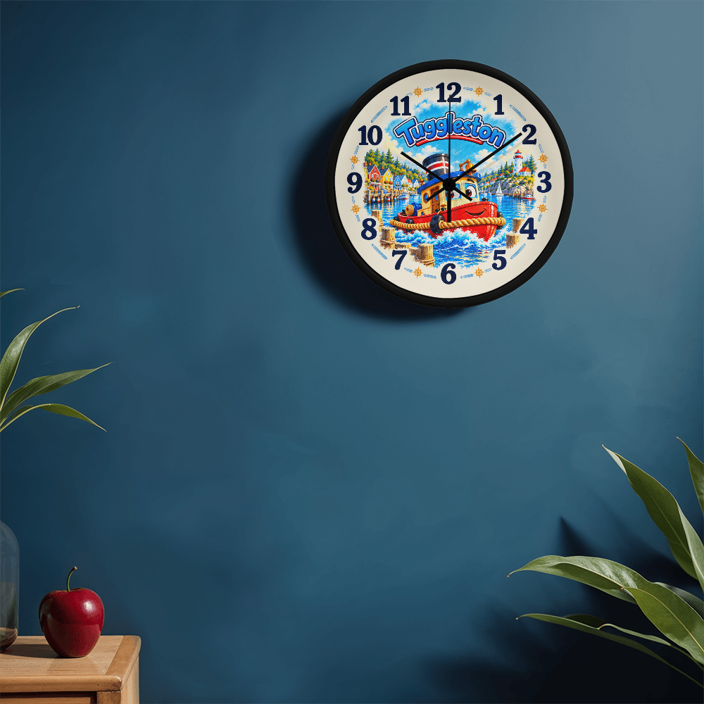 Tuggleston — Bluebell Harbor Wall Clock