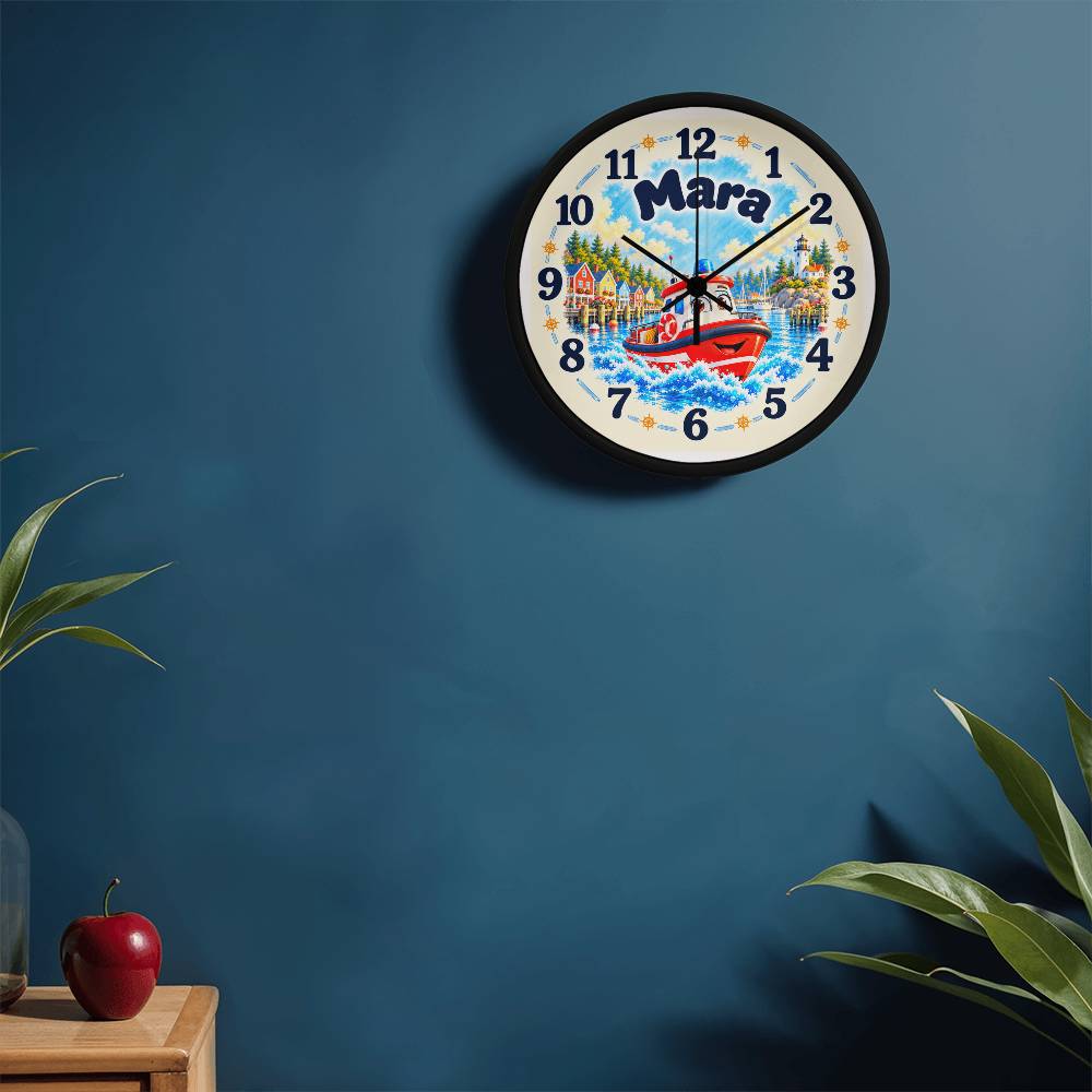 Mara — Bluebell Harbor Wall Clock