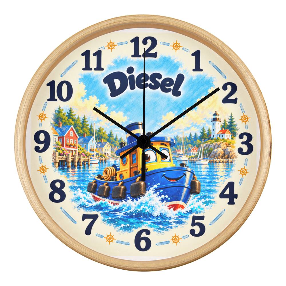 Diesel — Bluebell Harbor Wall Clock