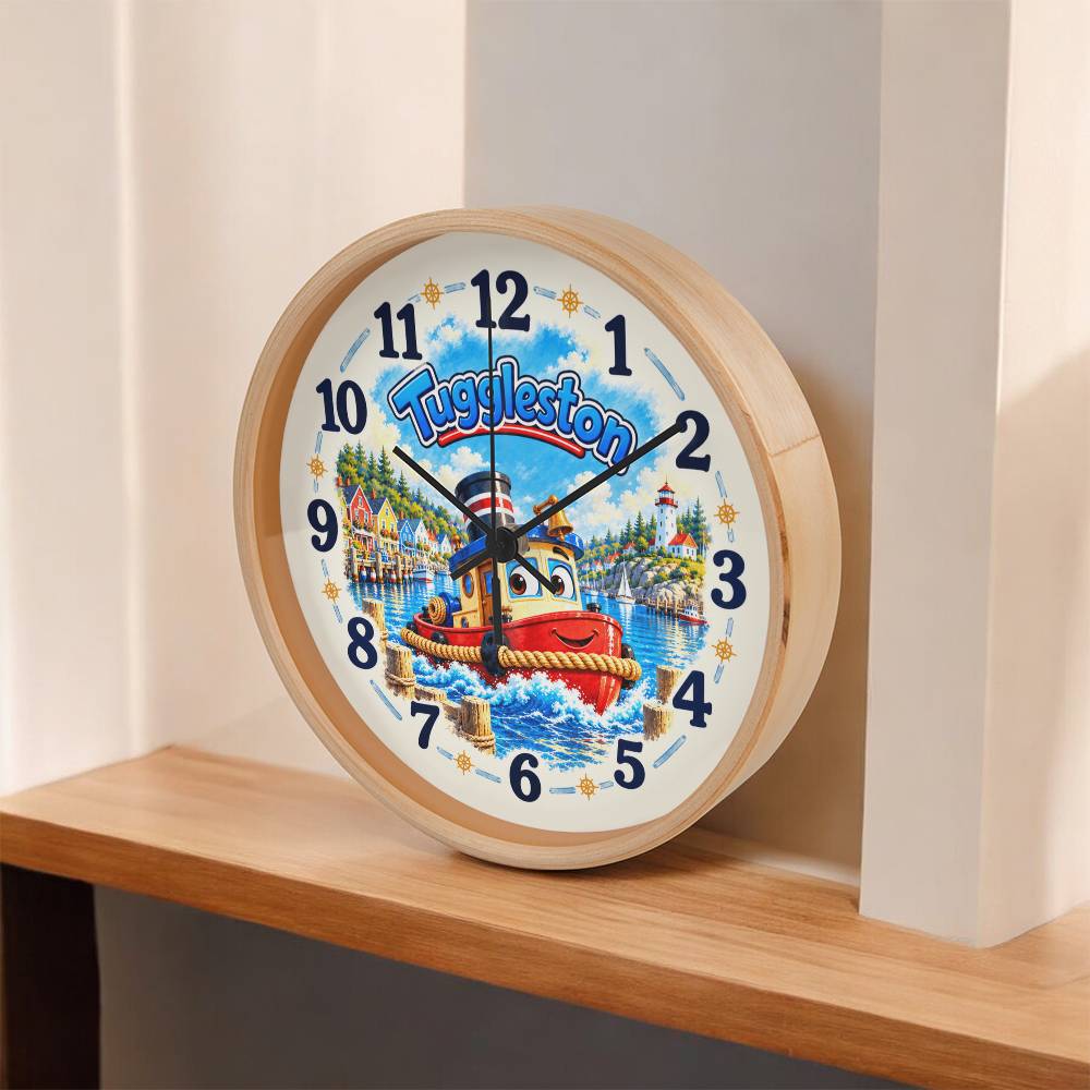 Tuggleston — Bluebell Harbor Wall Clock