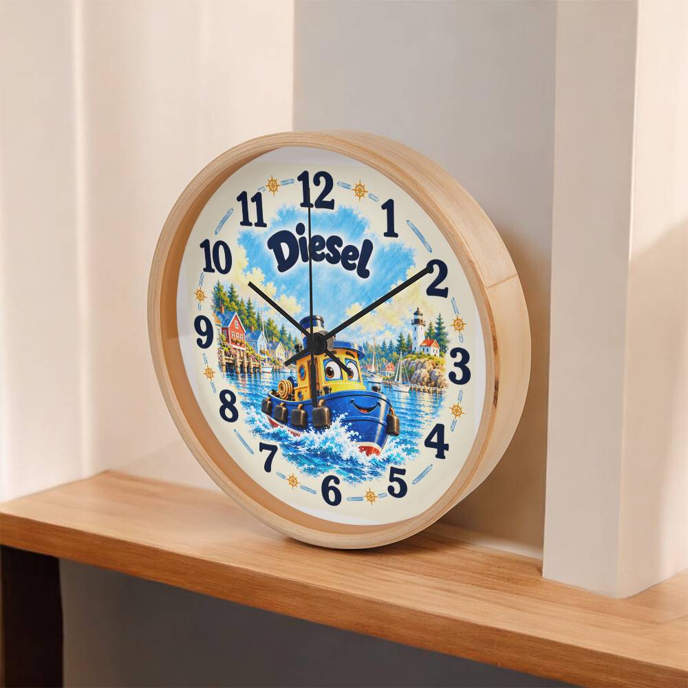 Diesel — Bluebell Harbor Wall Clock
