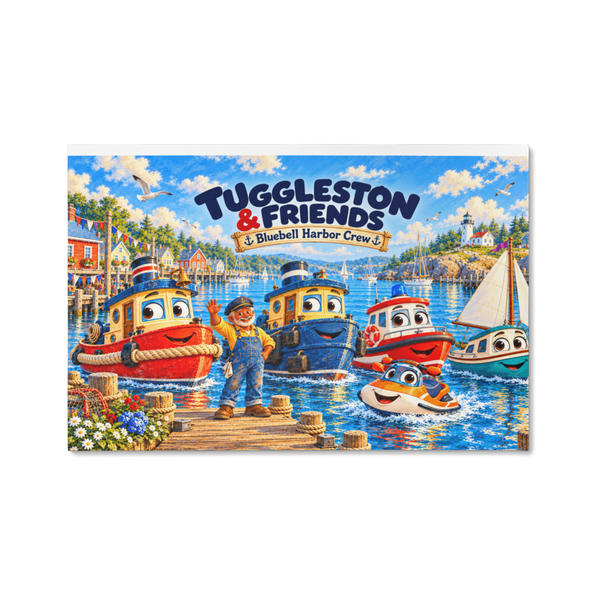 Tuggleston & Friends — Bluebell Harbor Crew Canvas